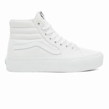 Női Vans Sk8-Hi Platform 2.0 Magasszárú Cipő VA3065791 Fehér